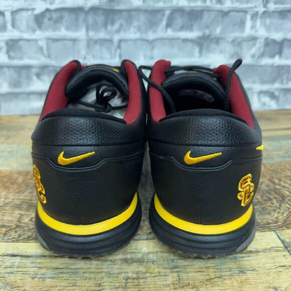 Nike Lunar Control Black Red USC Trojans PE Golf Shoes 574722-008 Mens Size 9 - Picture 6 of 9